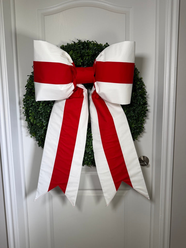 England Flag Bow | Missionary Farewell Decor | Large Front Door Bow