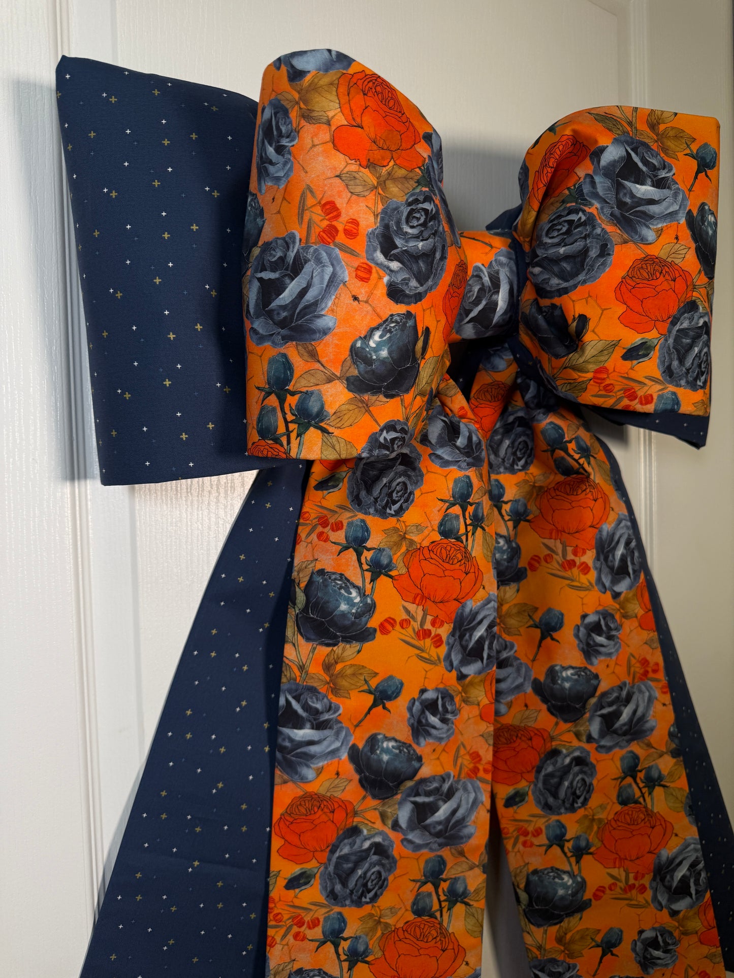 Midnight Rose Halloween Bow