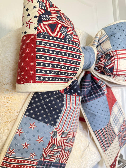 250 America Quilted Bow