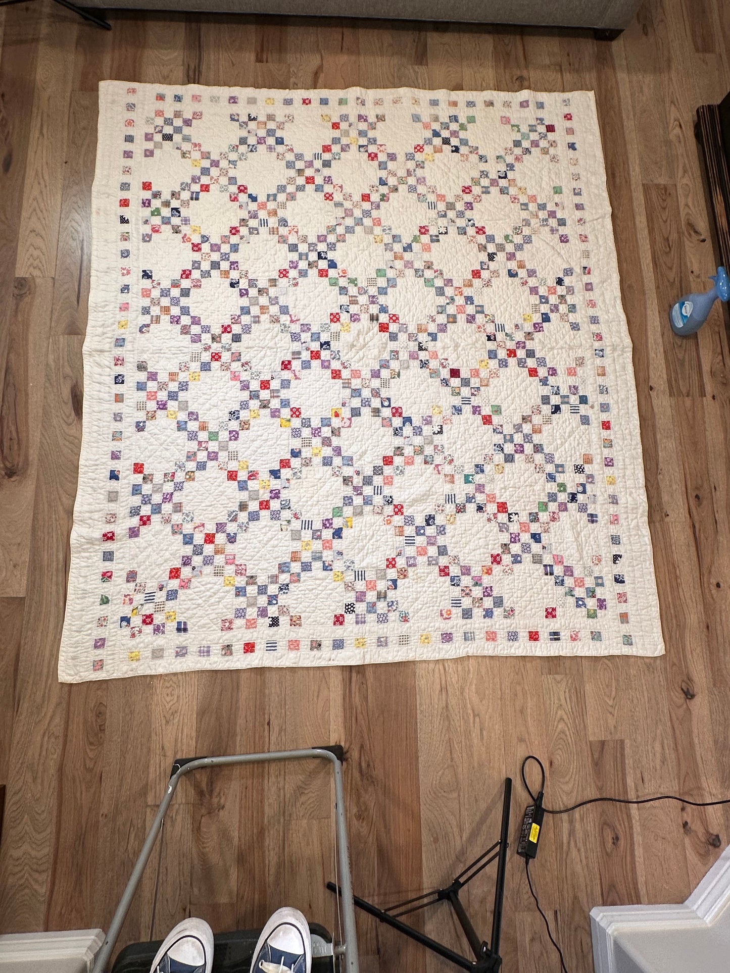 Antique Irish Double Chain Quilt