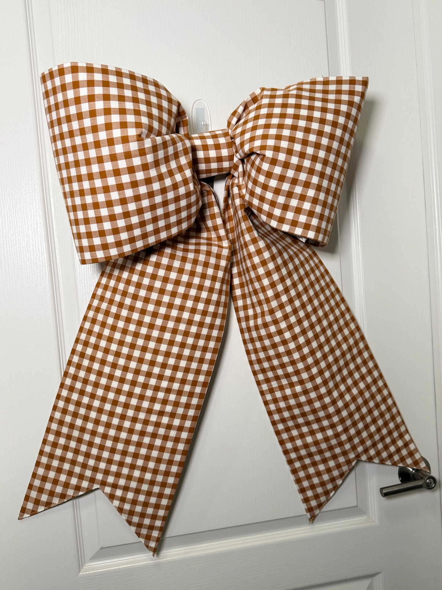 Toffee Windowpane Bow