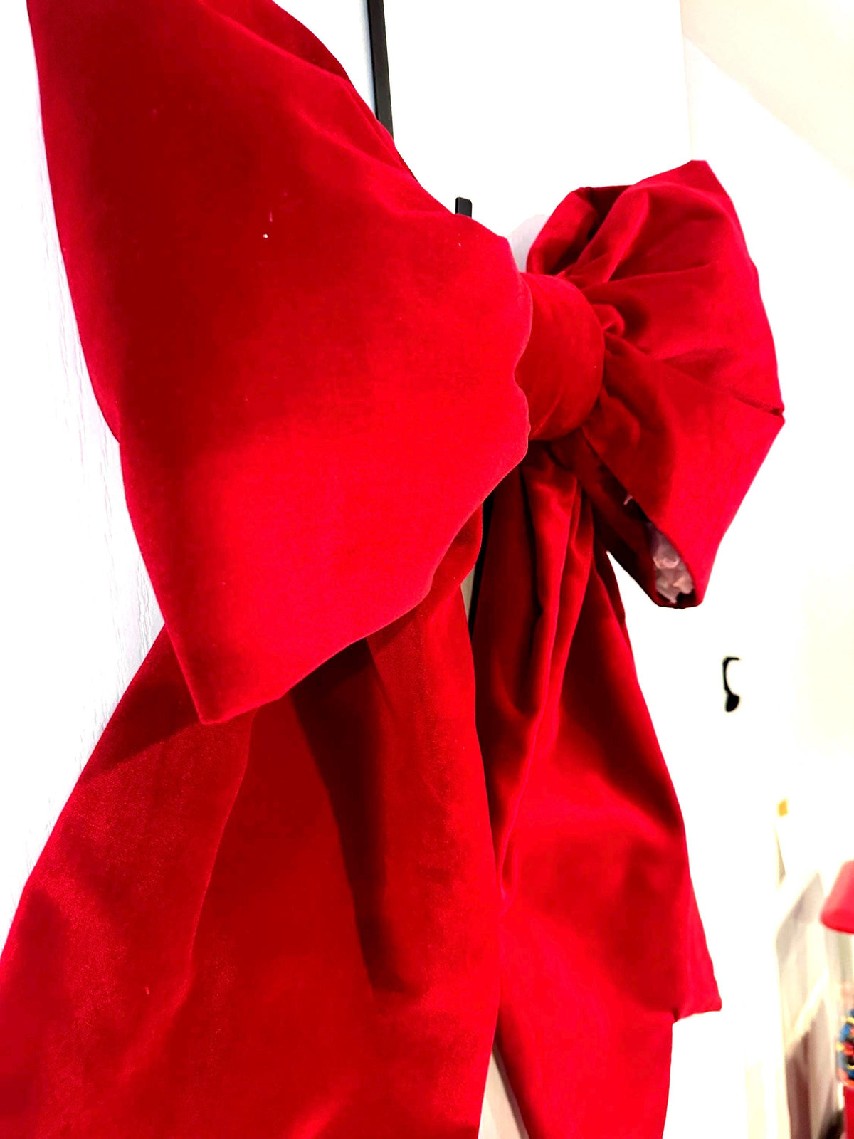 Red Velvet Holiday Bow for wreaths, Doors and Decor