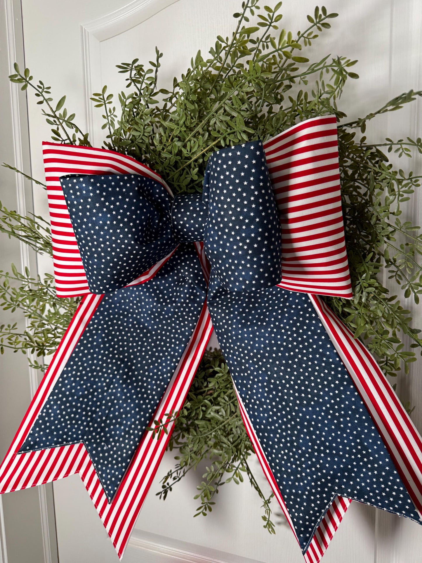 Skinny Stars & Stripes Double Bow