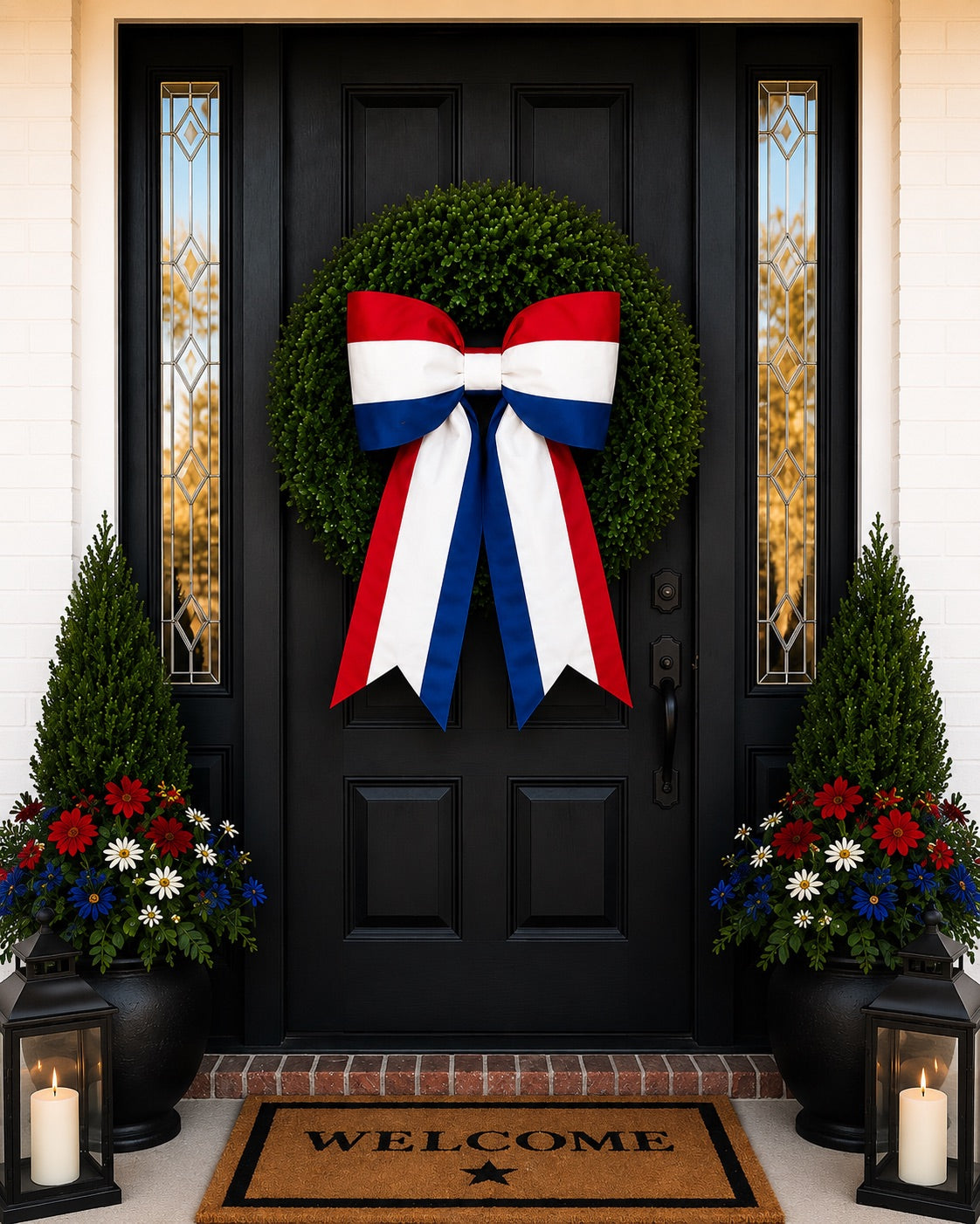 Netherlands Flag Bow | Missionary Farewell Decor | Large Front Door Bow