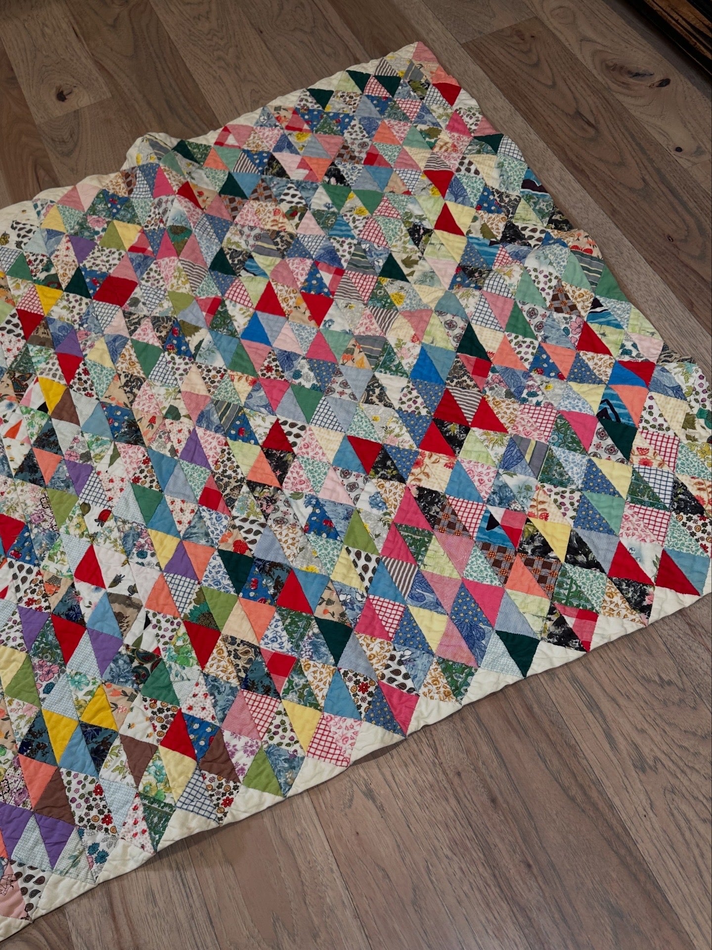 Vintage Scrap Quilt Bed Runner