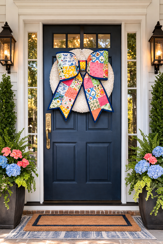 Virginia Rose Quilted Bow