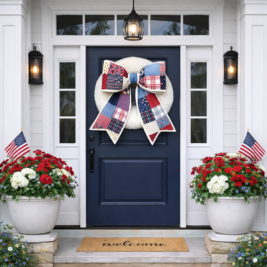 250 America Quilted Bow