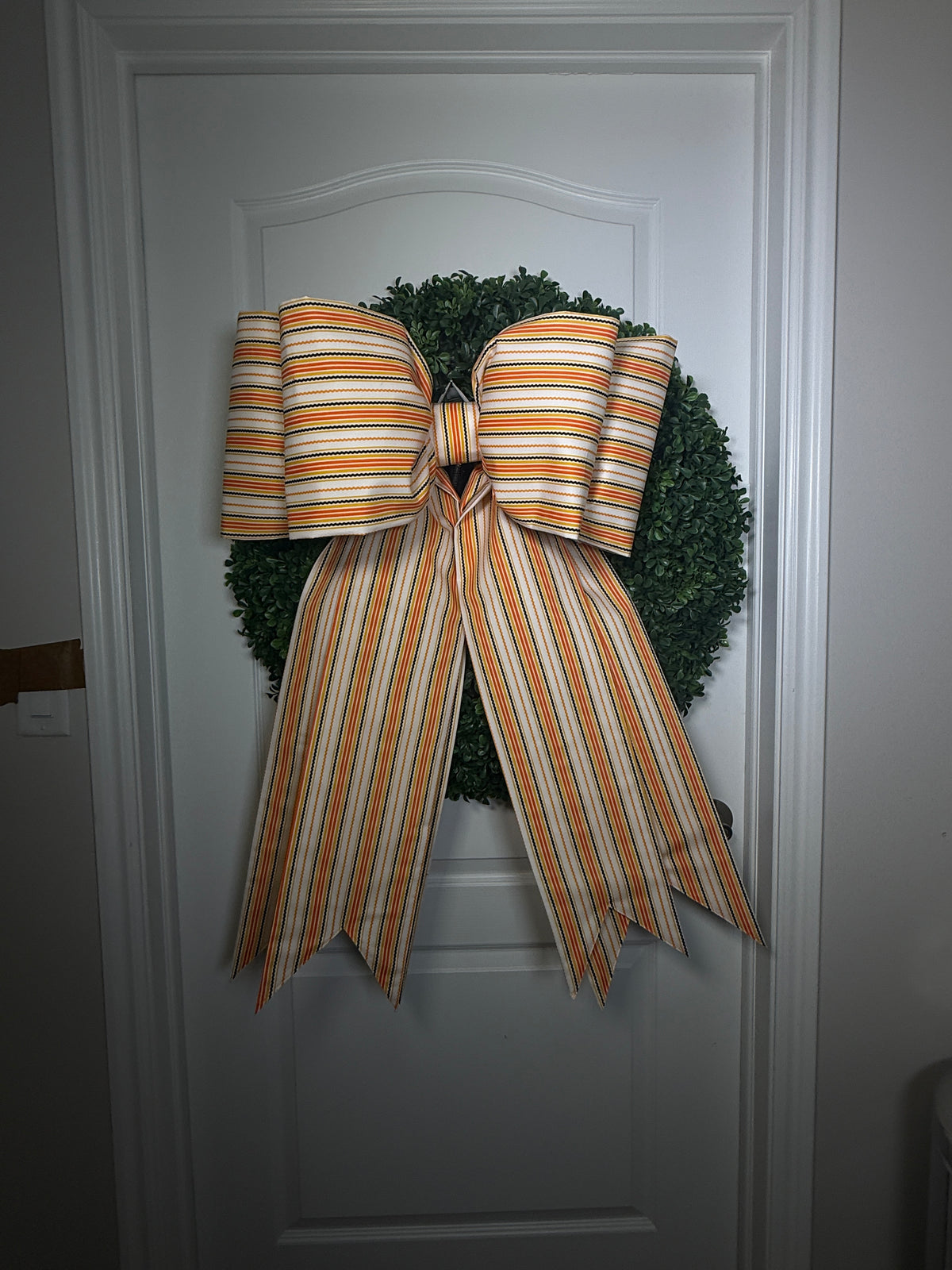 Autumn Stripe Bow Collection| Fall & Halloween Door Décor