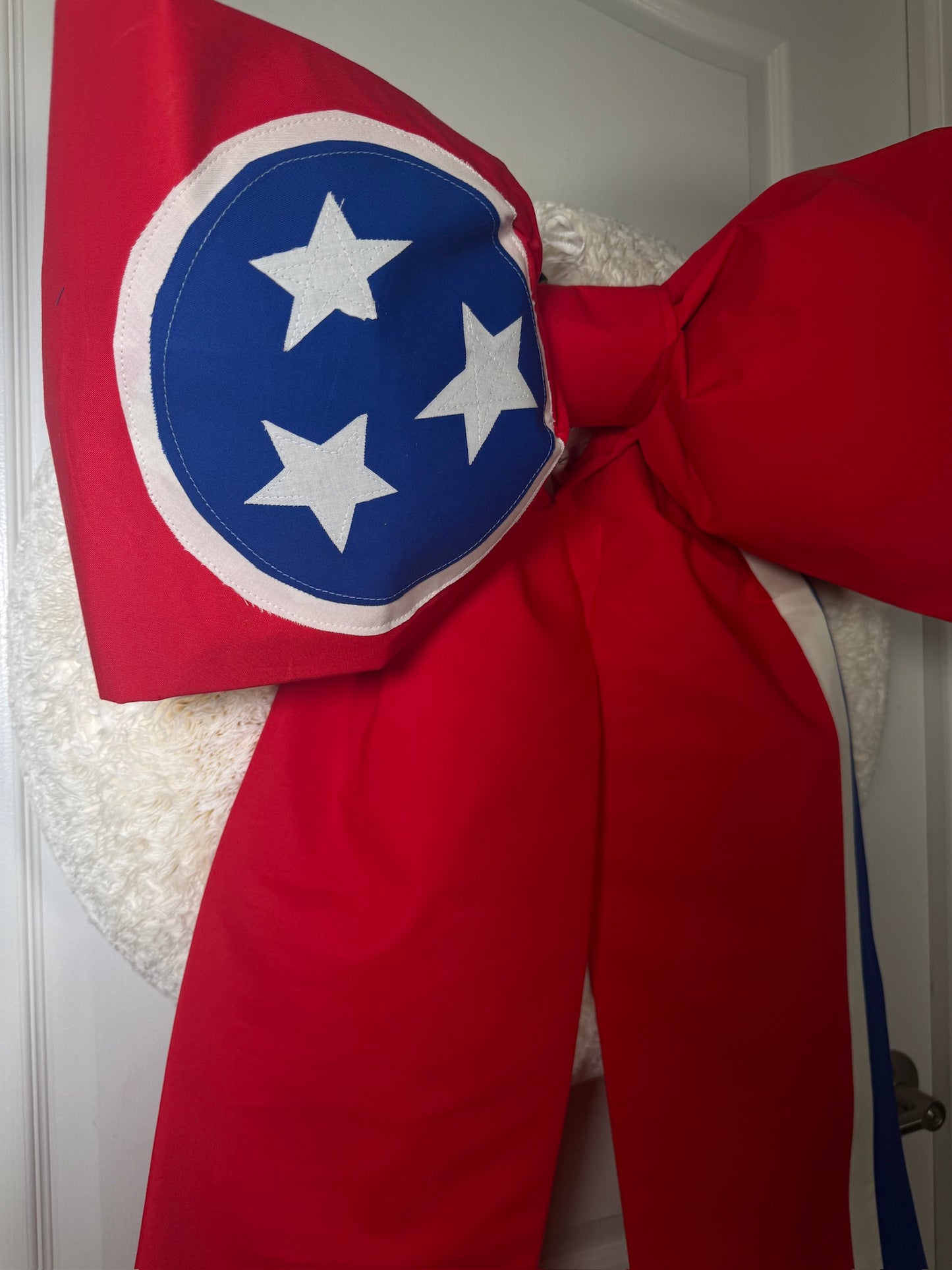 Tennessee State Flag Bow | Missionary Farewell Decor | Large Front Door Bow