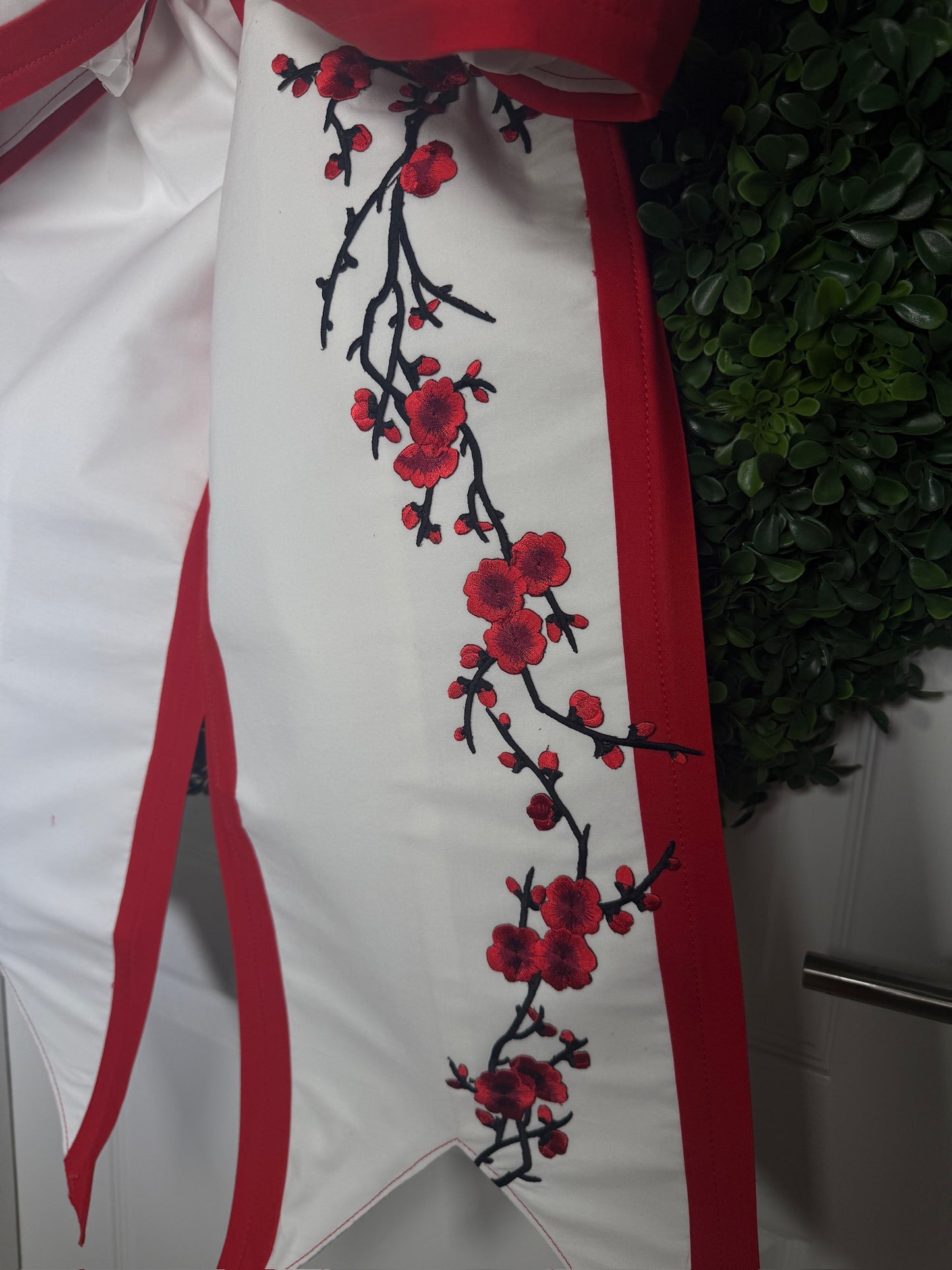 Japan Flag Bow | Missionary Farewell Decor | Large Front Door Bow