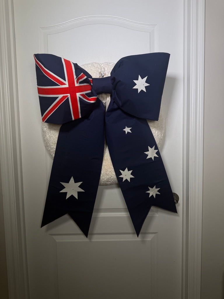 Australia Flag Bow | Missionary Farewell Decor | Large Front Door Bow