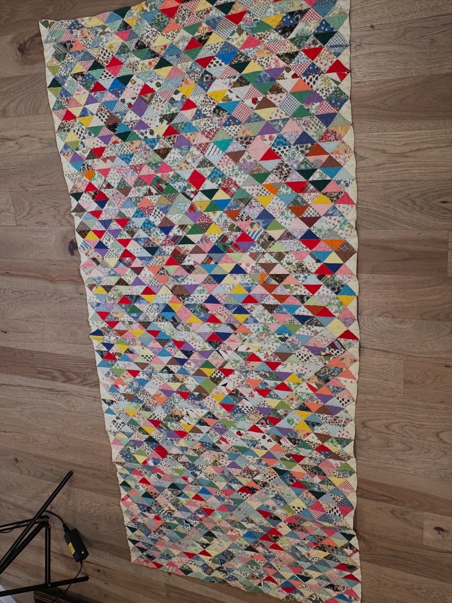Vintage Scrap Quilt Bed Runner