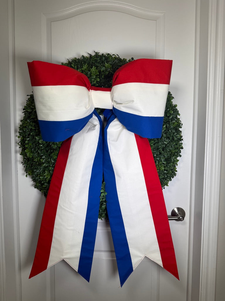 Netherlands Flag Bow | Missionary Farewell Decor | Large Front Door Bow