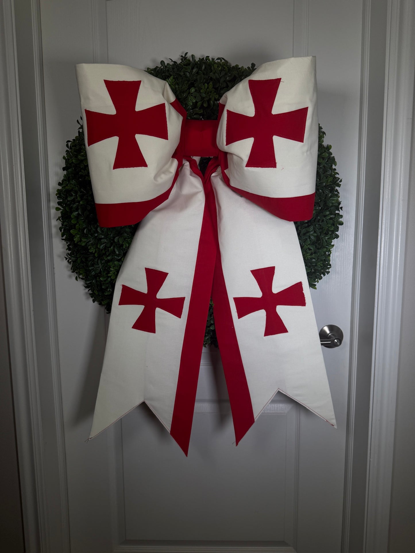 Georgia COUNTRY Flag Bow | Missionary Farewell Decor | Large Front Door Bow