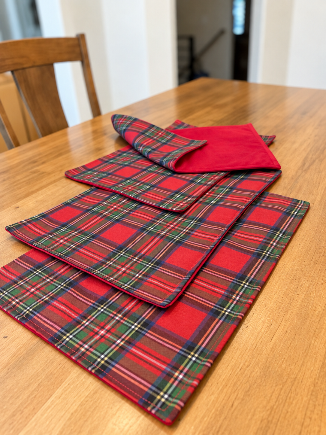 Classic Christmas Tartan Bow | Handmade Holiday Décor