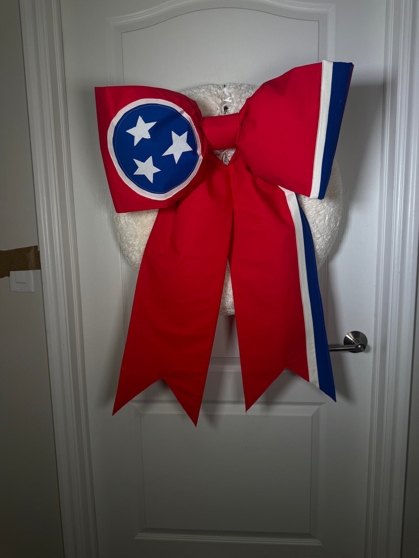 Tennessee State Flag Bow | Missionary Farewell Decor | Large Front Door Bow