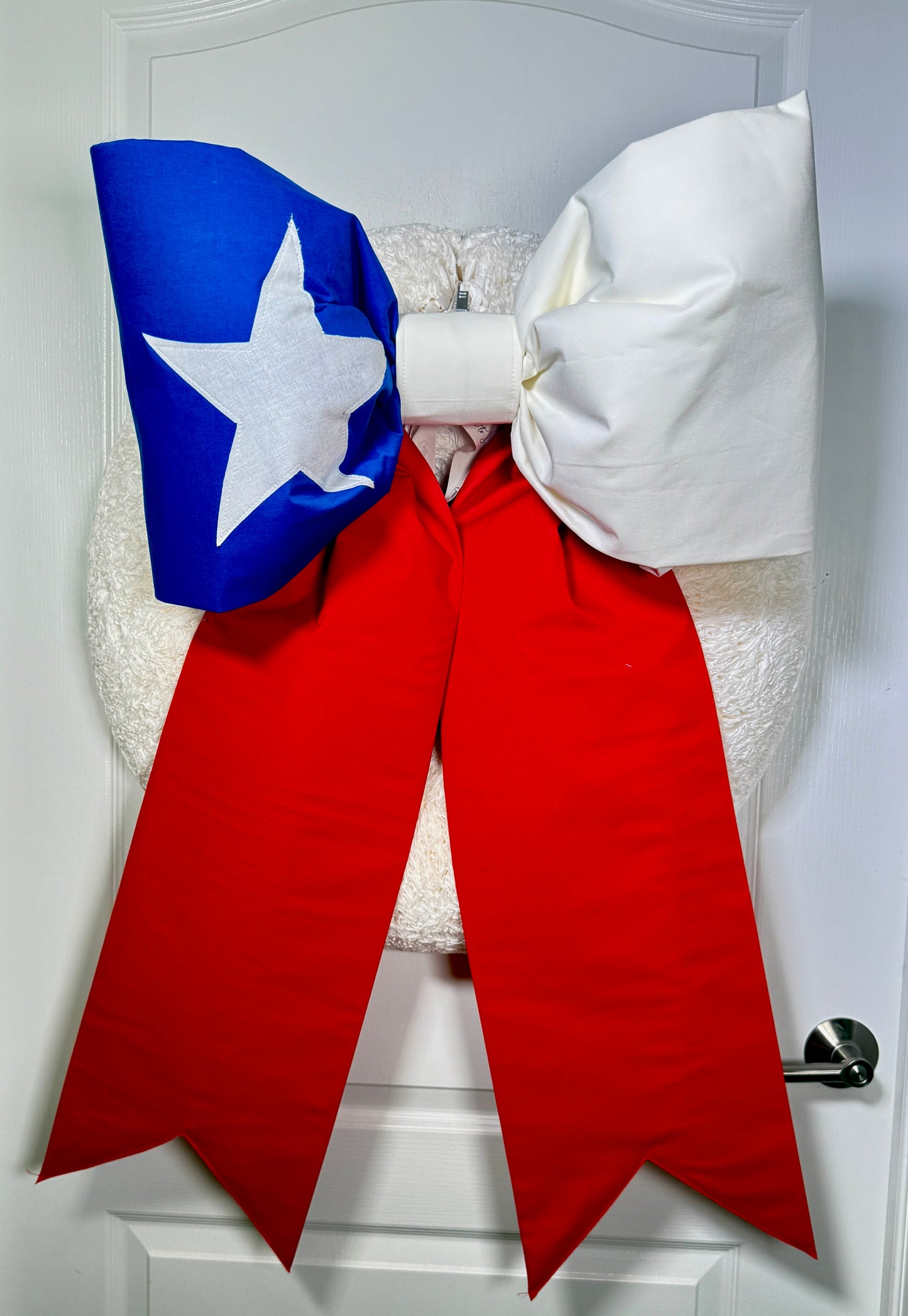 Chile Flag Bow | Missionary Farewell Decor | Large Front Door Bow