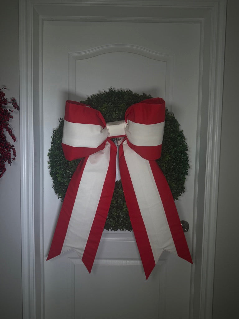 Tahiti Flag Bow | Missionary Farewell & Country Decor | Large Front Door Bow