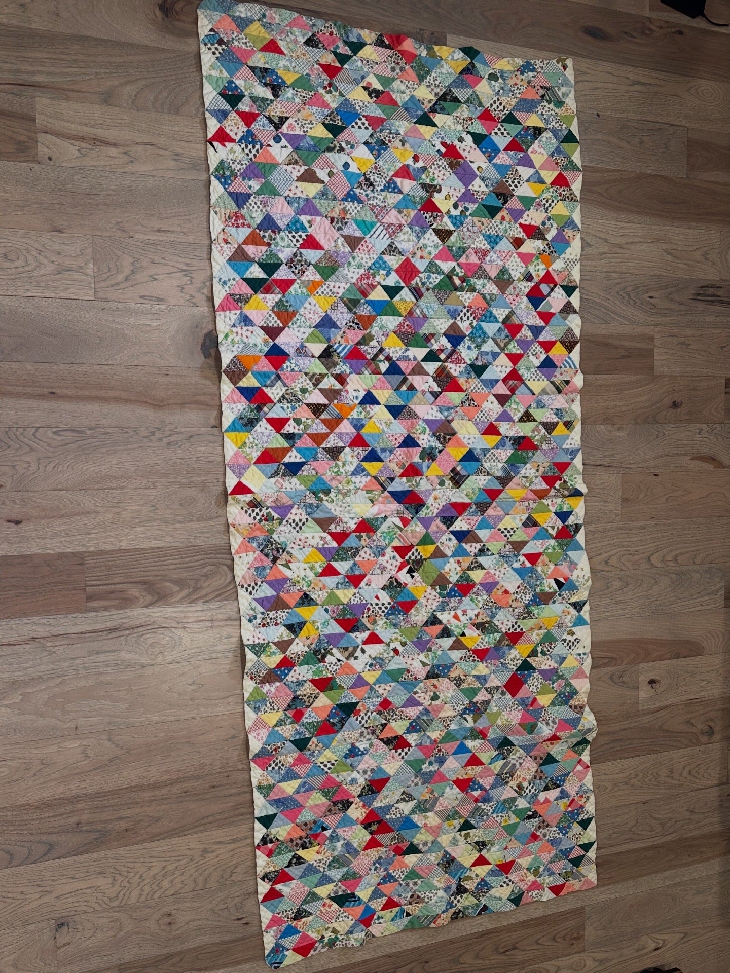 Vintage Scrap Quilt Bed Runner