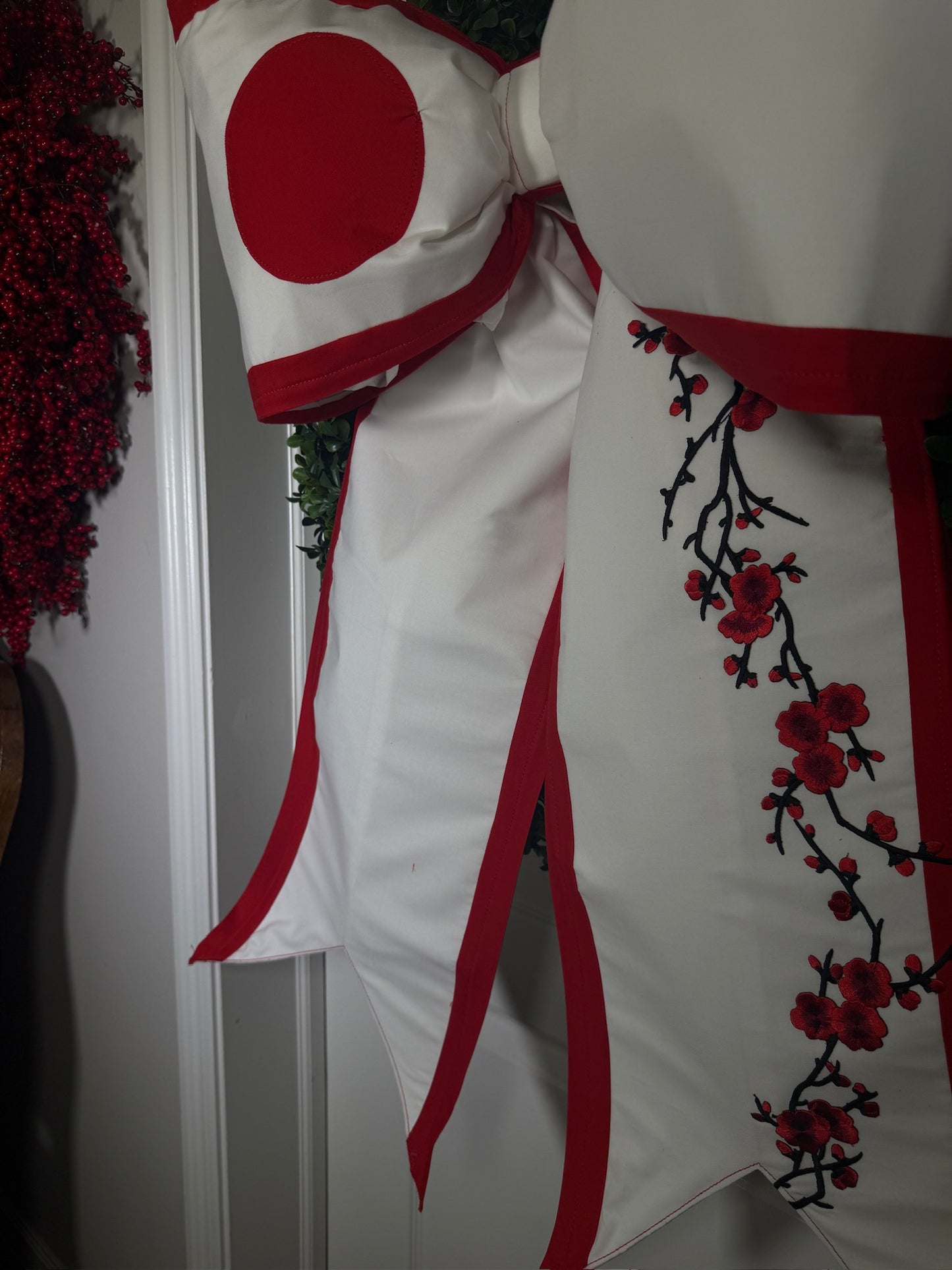 Japan Flag Bow | Missionary Farewell Decor | Large Front Door Bow