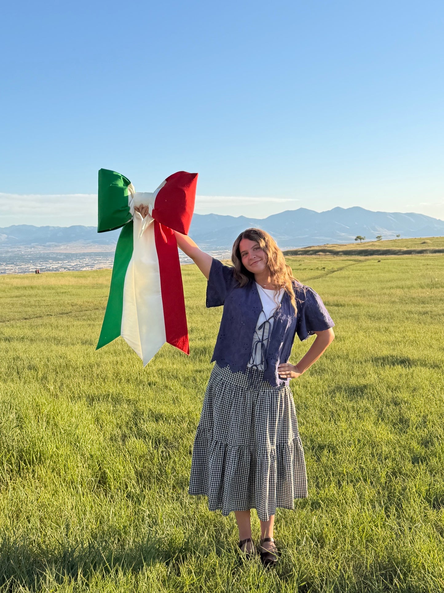 Mexico Flag Bow | Missionary Farewell Decor | Large Front Door Bow