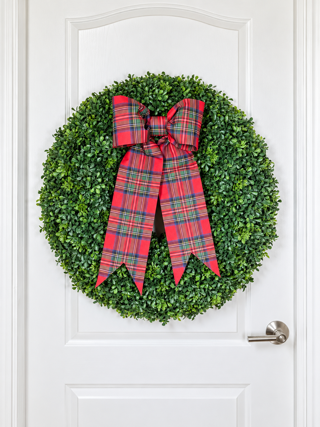 Classic Christmas Tartan Bow | Handmade Holiday Décor