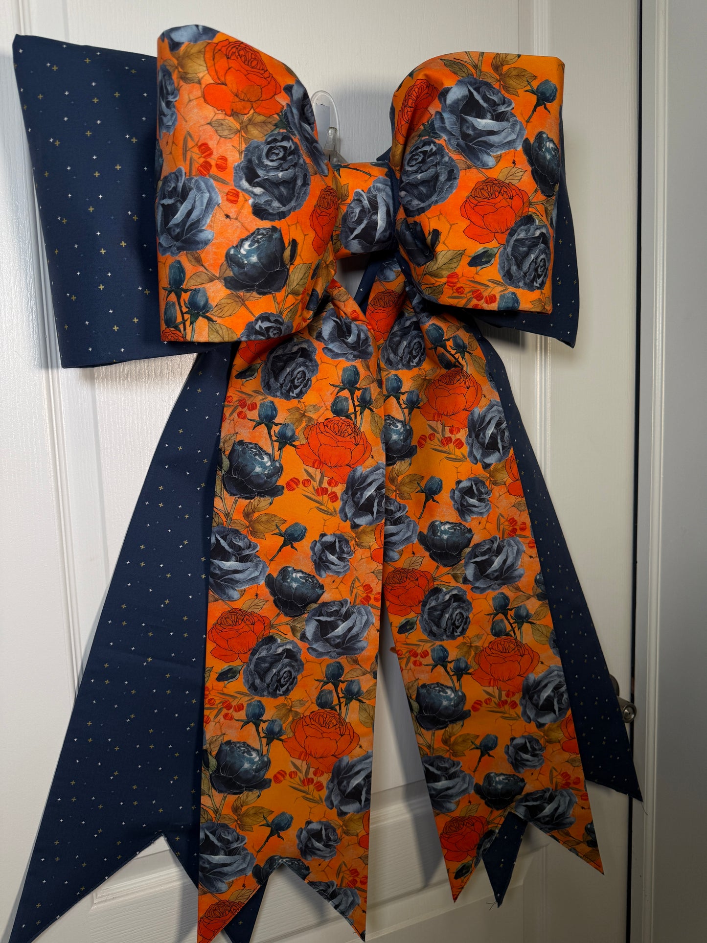 Midnight Rose Halloween Bow