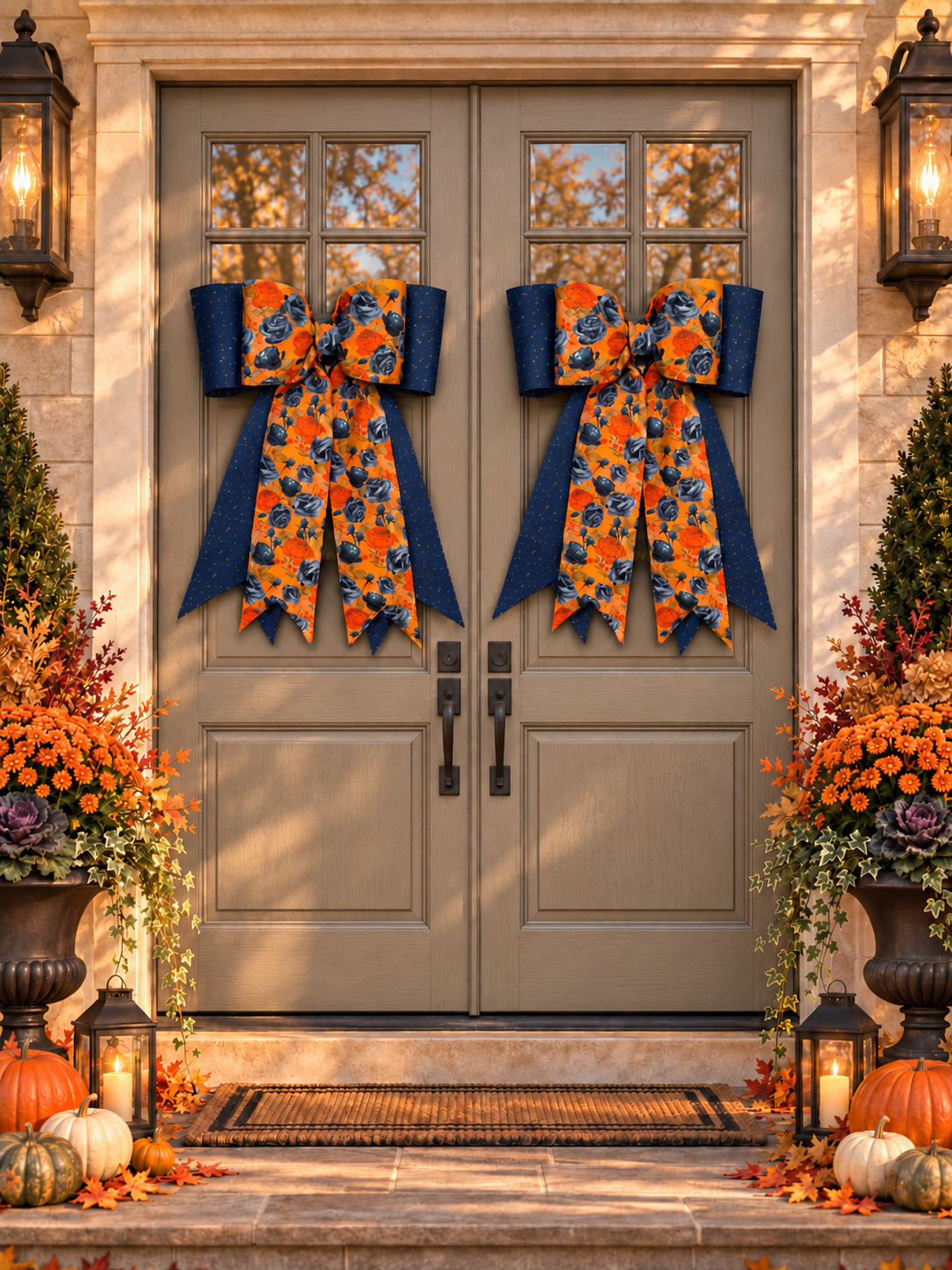 Midnight Rose Halloween Bow