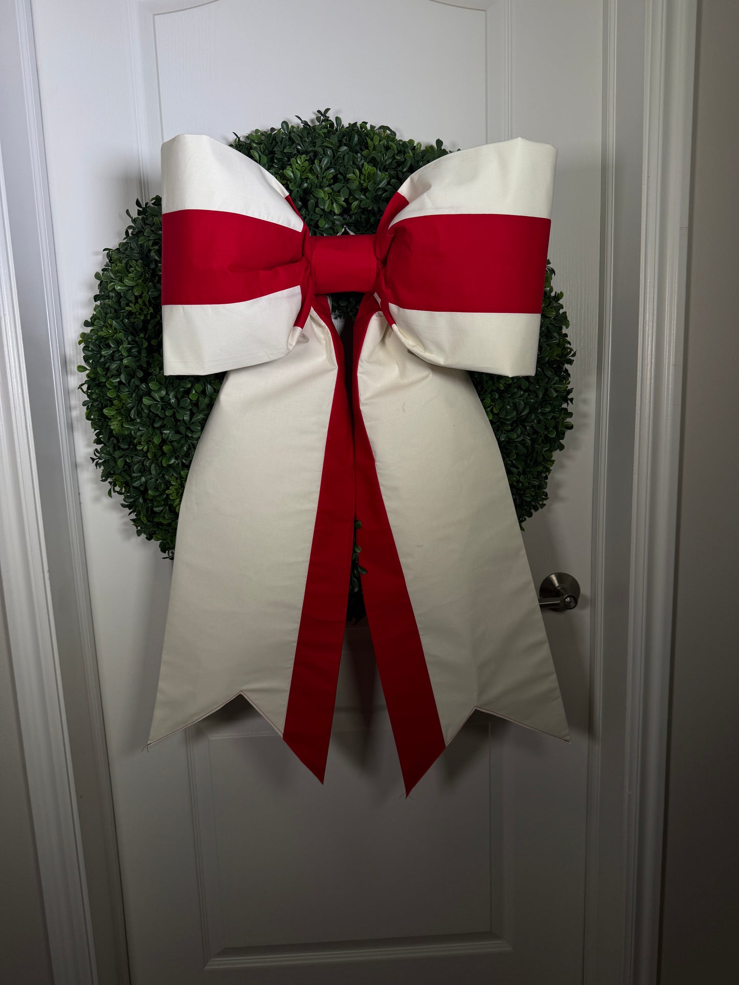 England Flag Bow | Missionary Farewell Decor | Large Front Door Bow