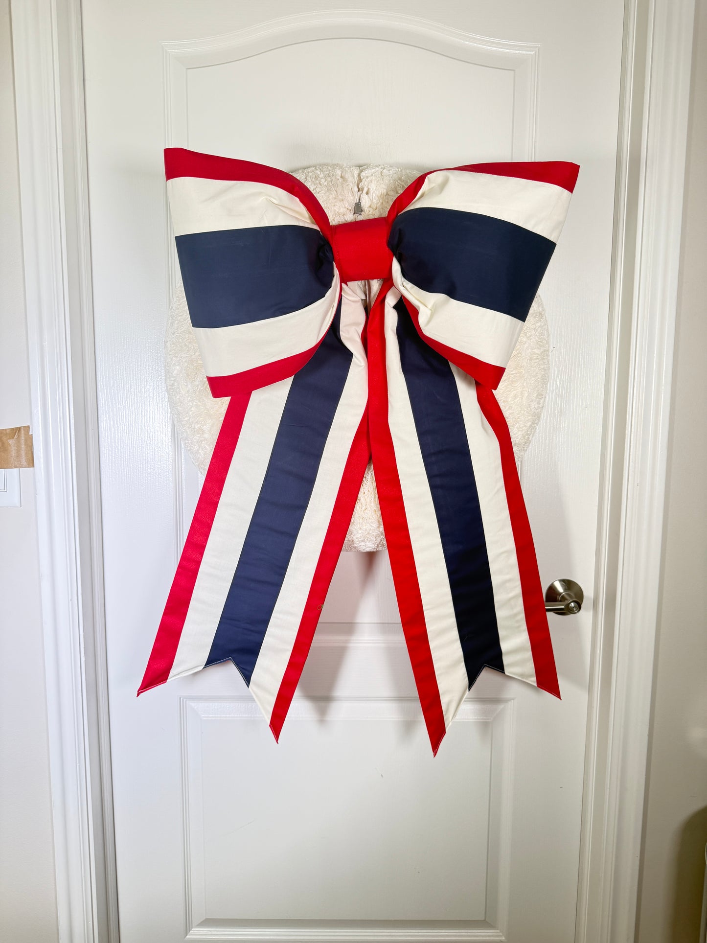 Thailand Flag Bow | Missionary Farewell Decor | Large Front Door Bow