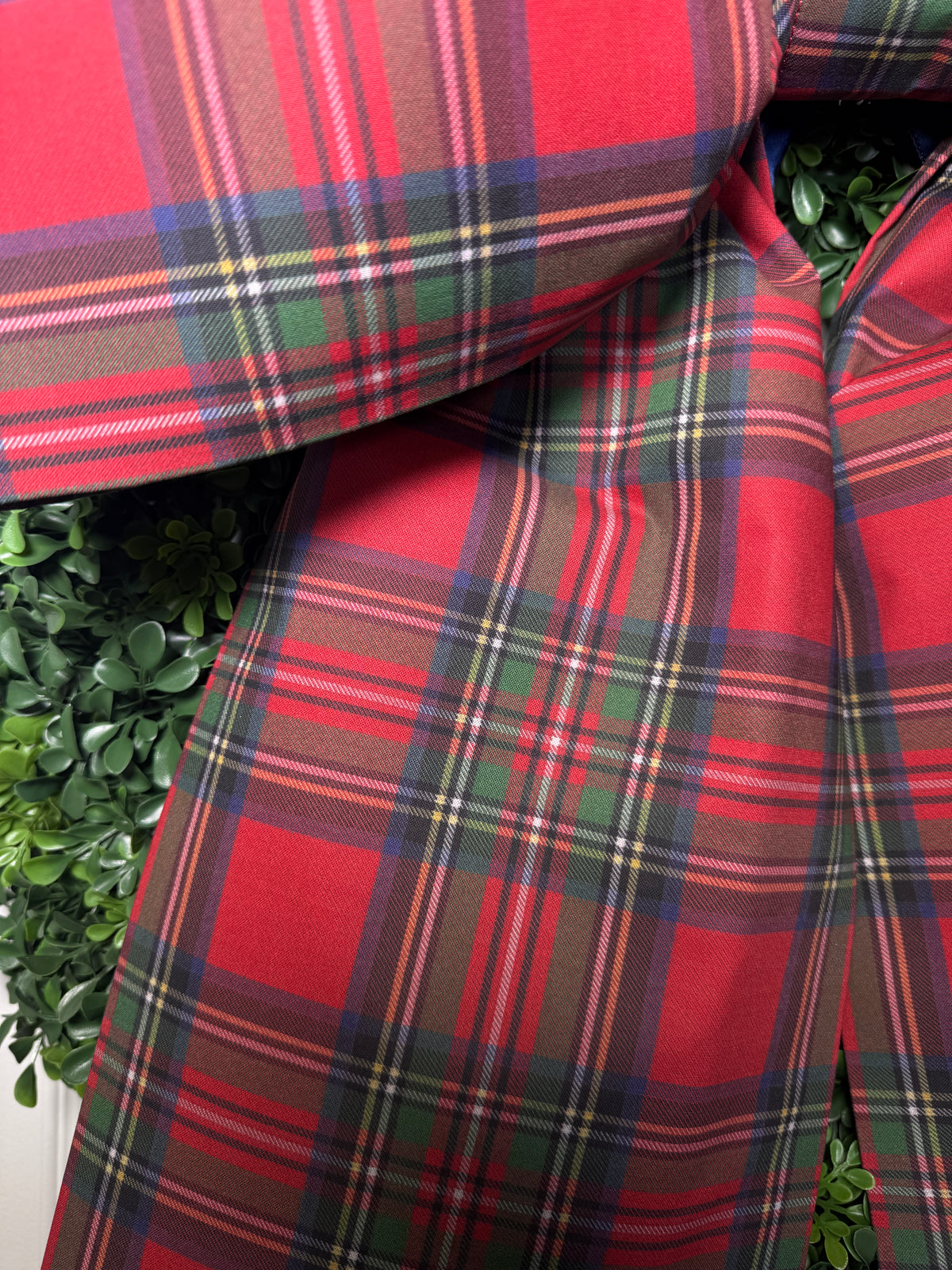 Classic Christmas Tartan Bow | Handmade Holiday Décor