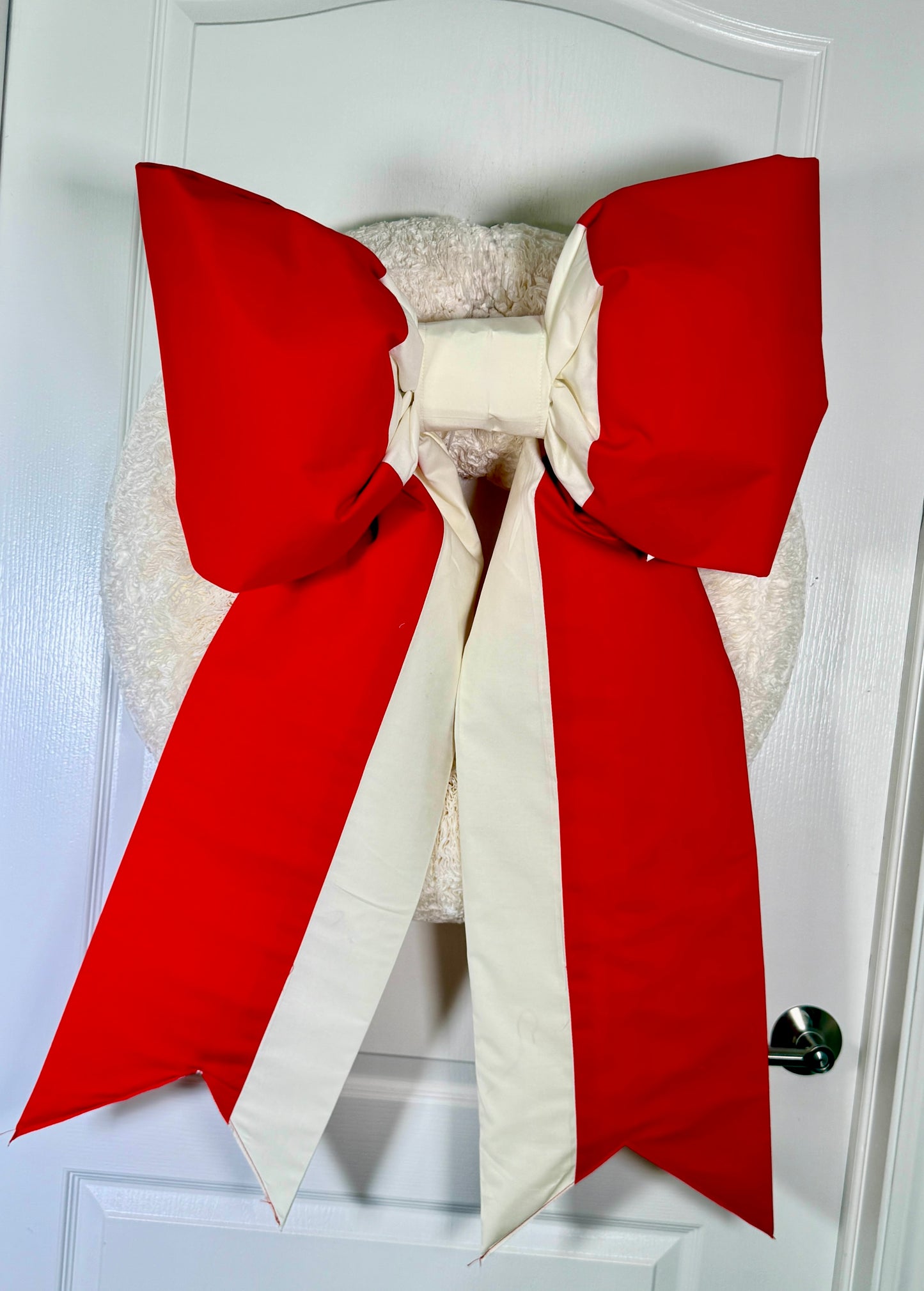 Peru Flag Bow | Missionary Farewell Decor | Large Front Door Bow