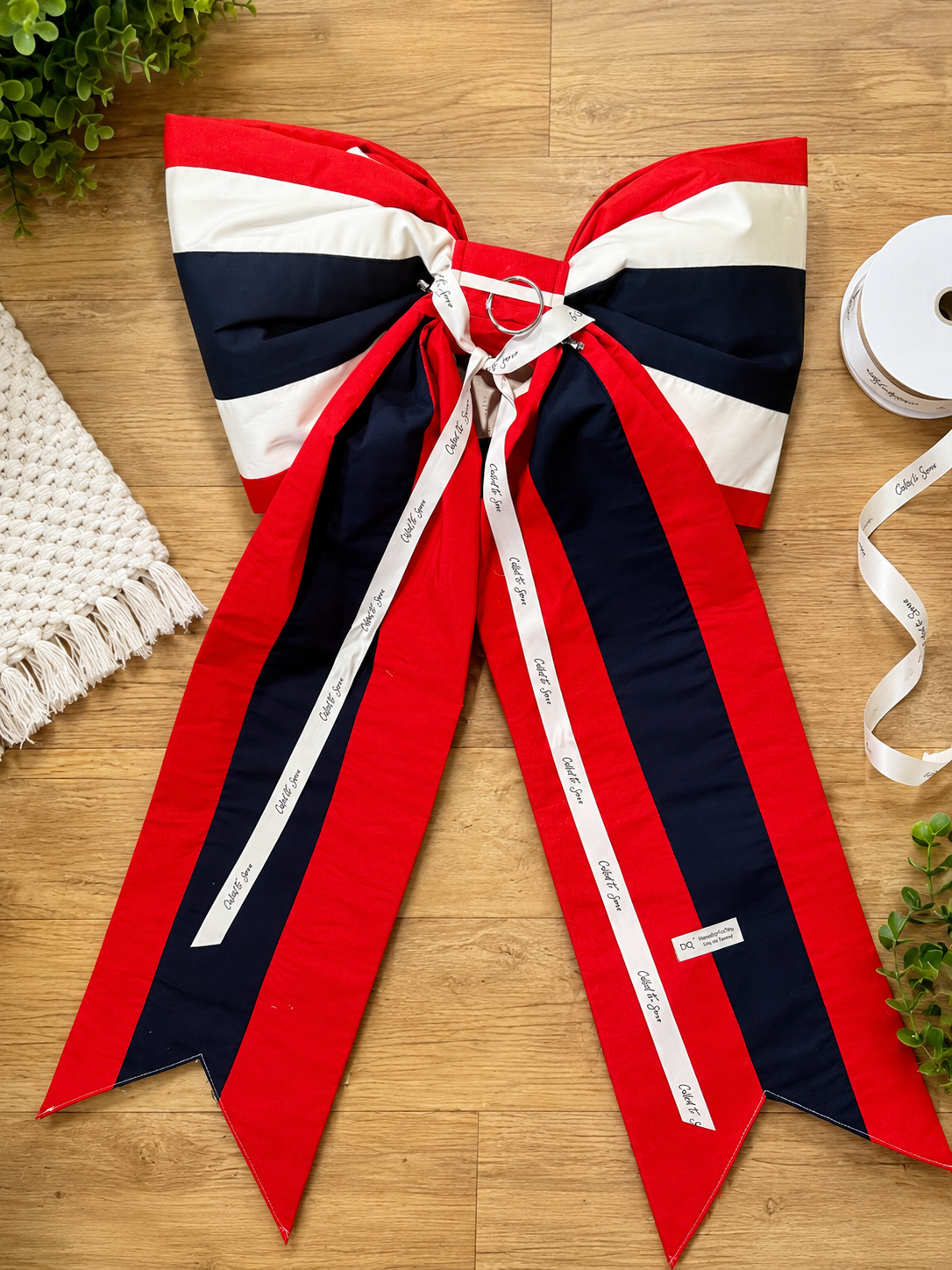 Texas State Flag Bow | Missionary Farewell Decor | Large Front Door Bow