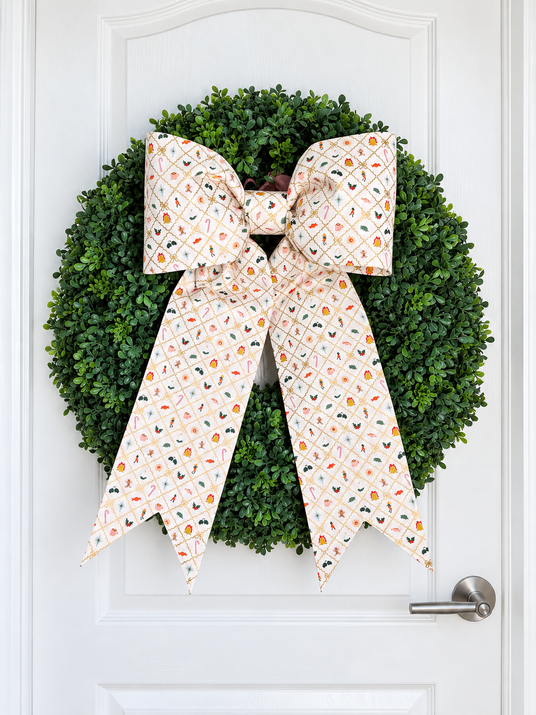 Christmas Jubilee Bow in Cream | Rifle Paper Co. Fabric & Ribbon Tails