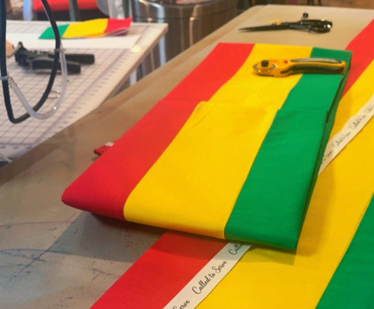 Ghana Flag Bow | Missionary Farewell Decor | Large Front Door Bow