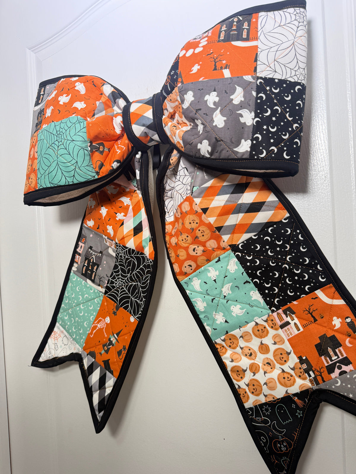 Playful Halloween Quilted Bow