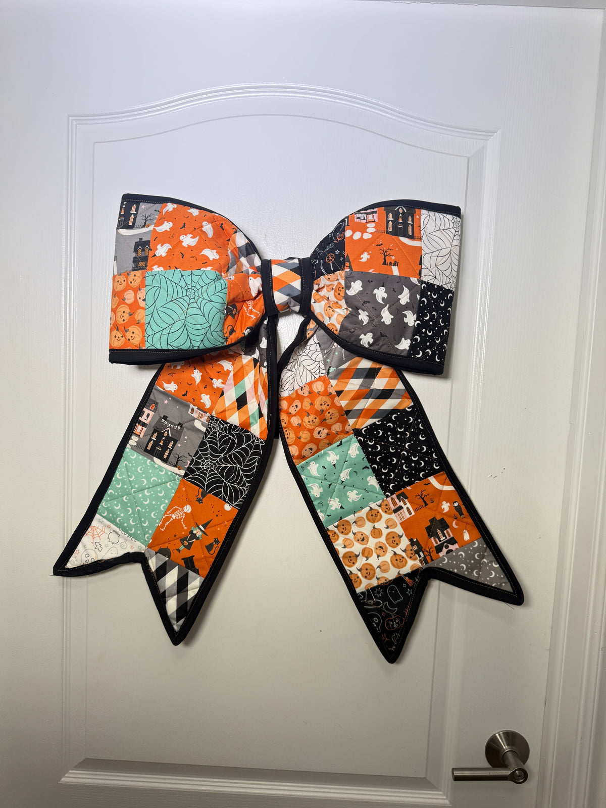 Playful Halloween Quilted Bow