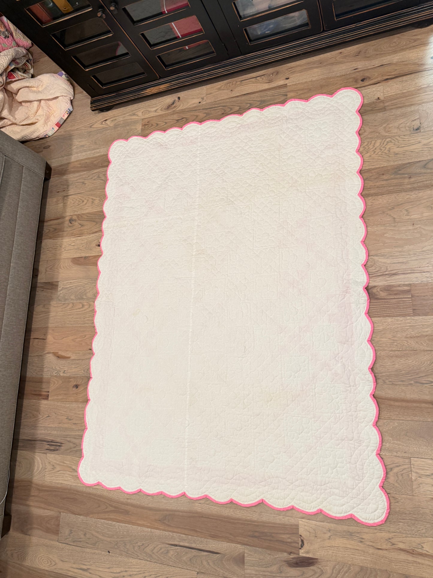 Pink Irish Chain Quilt
