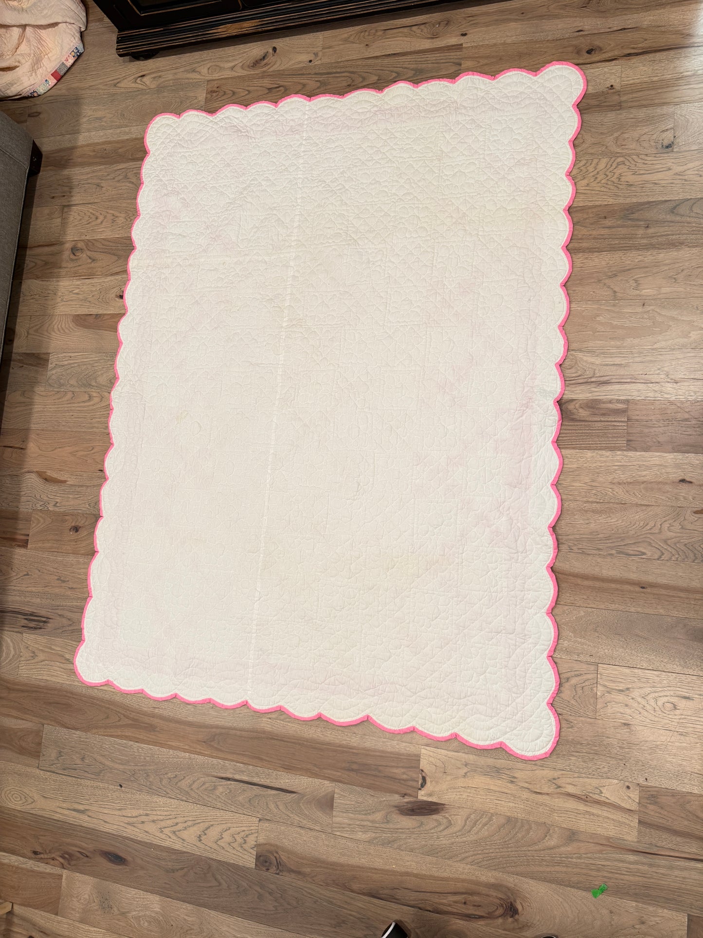 Pink Irish Chain Quilt