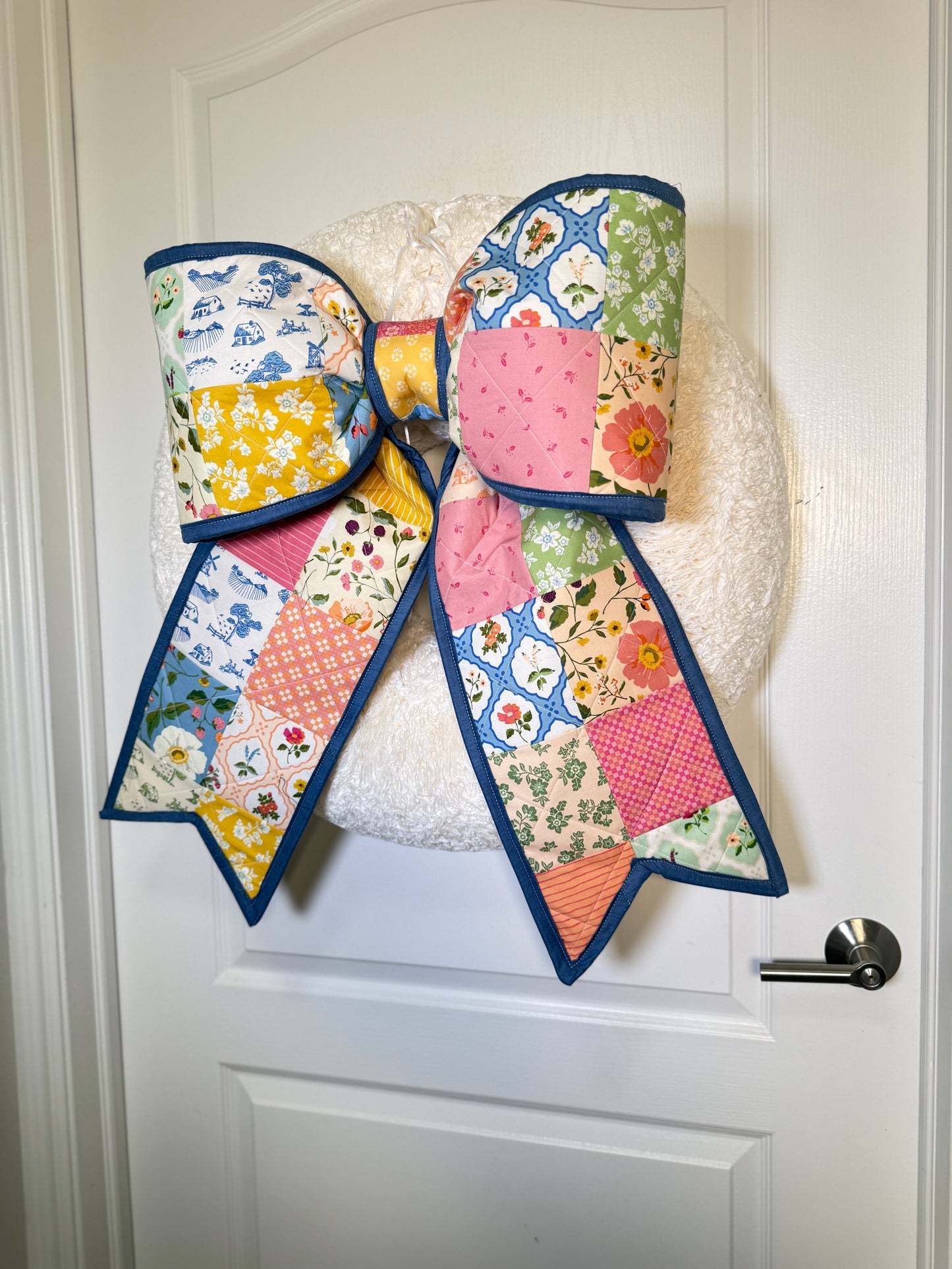 Virginia Rose Quilted Bow
