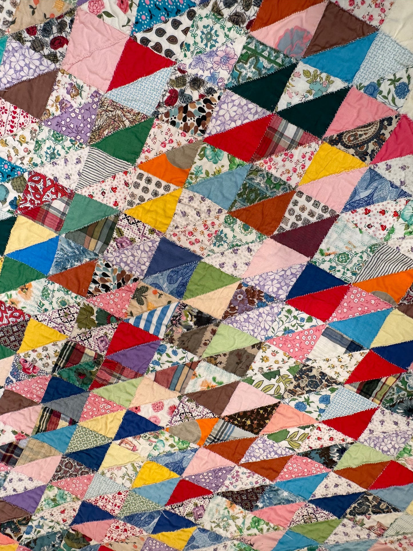 Vintage Scrap Quilt Bed Runner