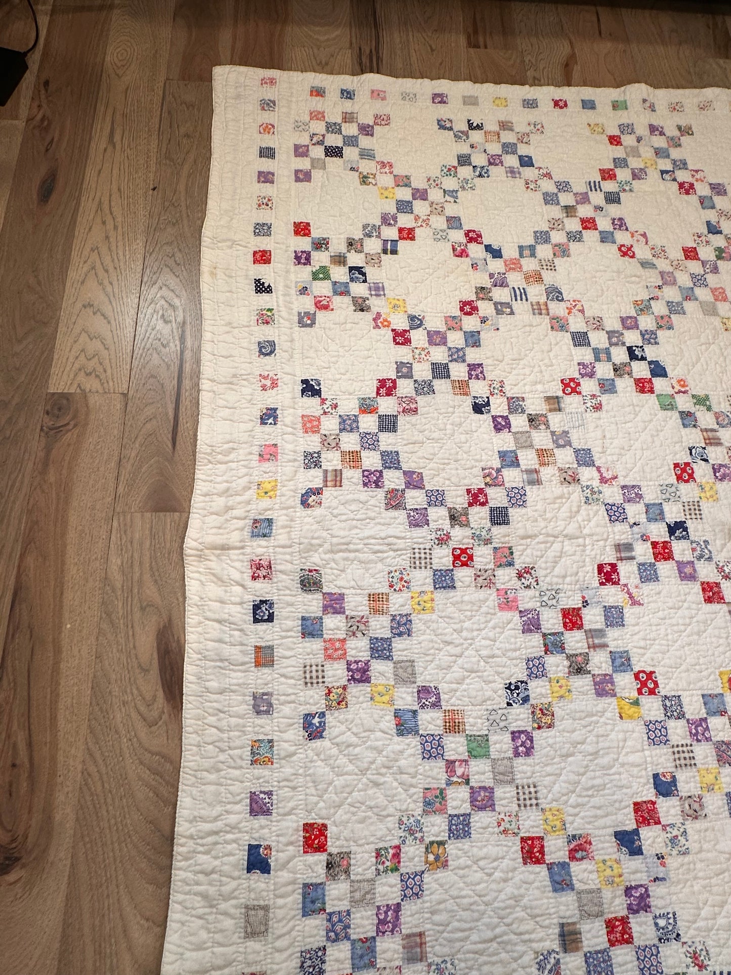 Antique Irish Double Chain Quilt