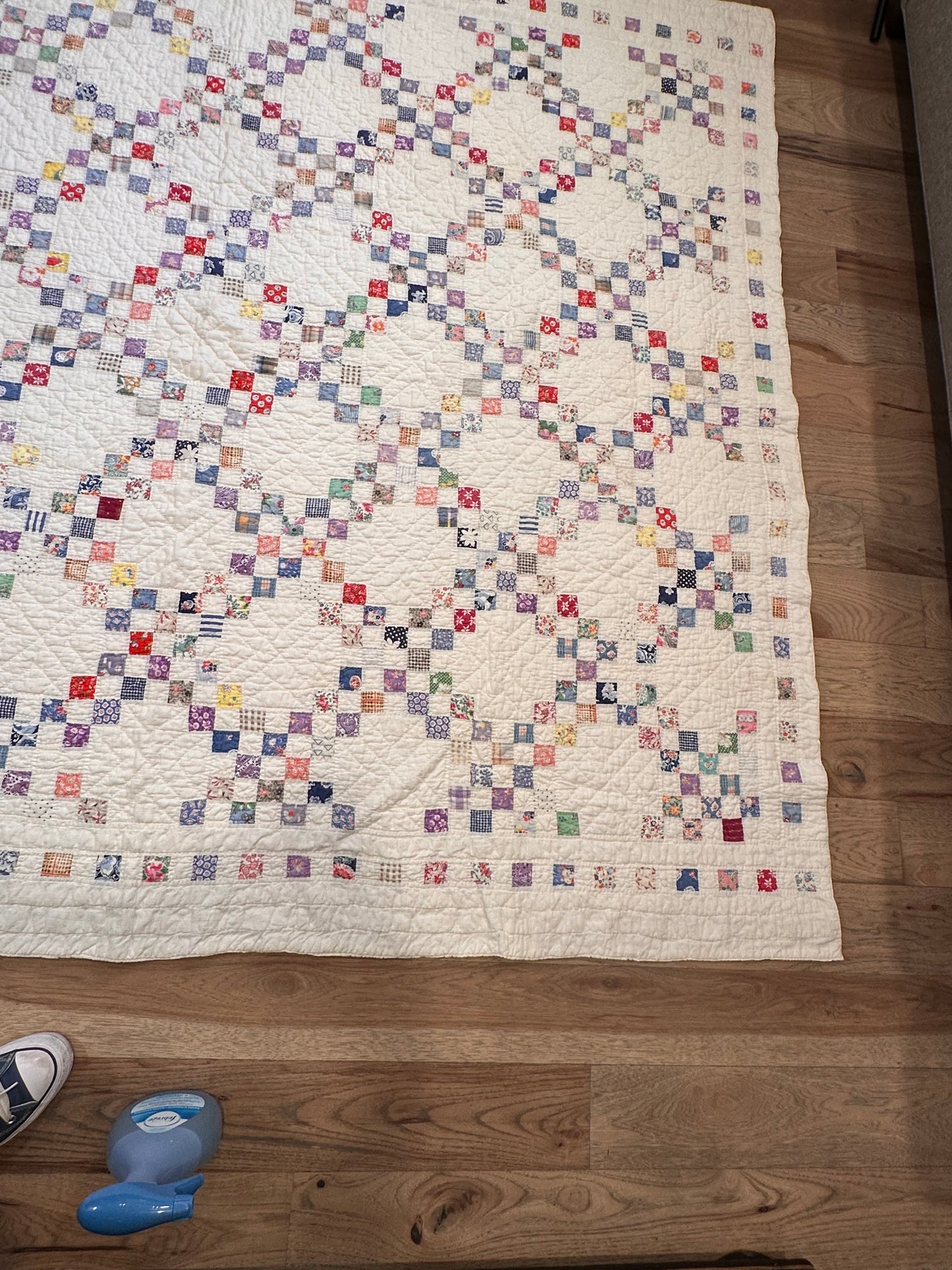 Antique Irish Double Chain Quilt