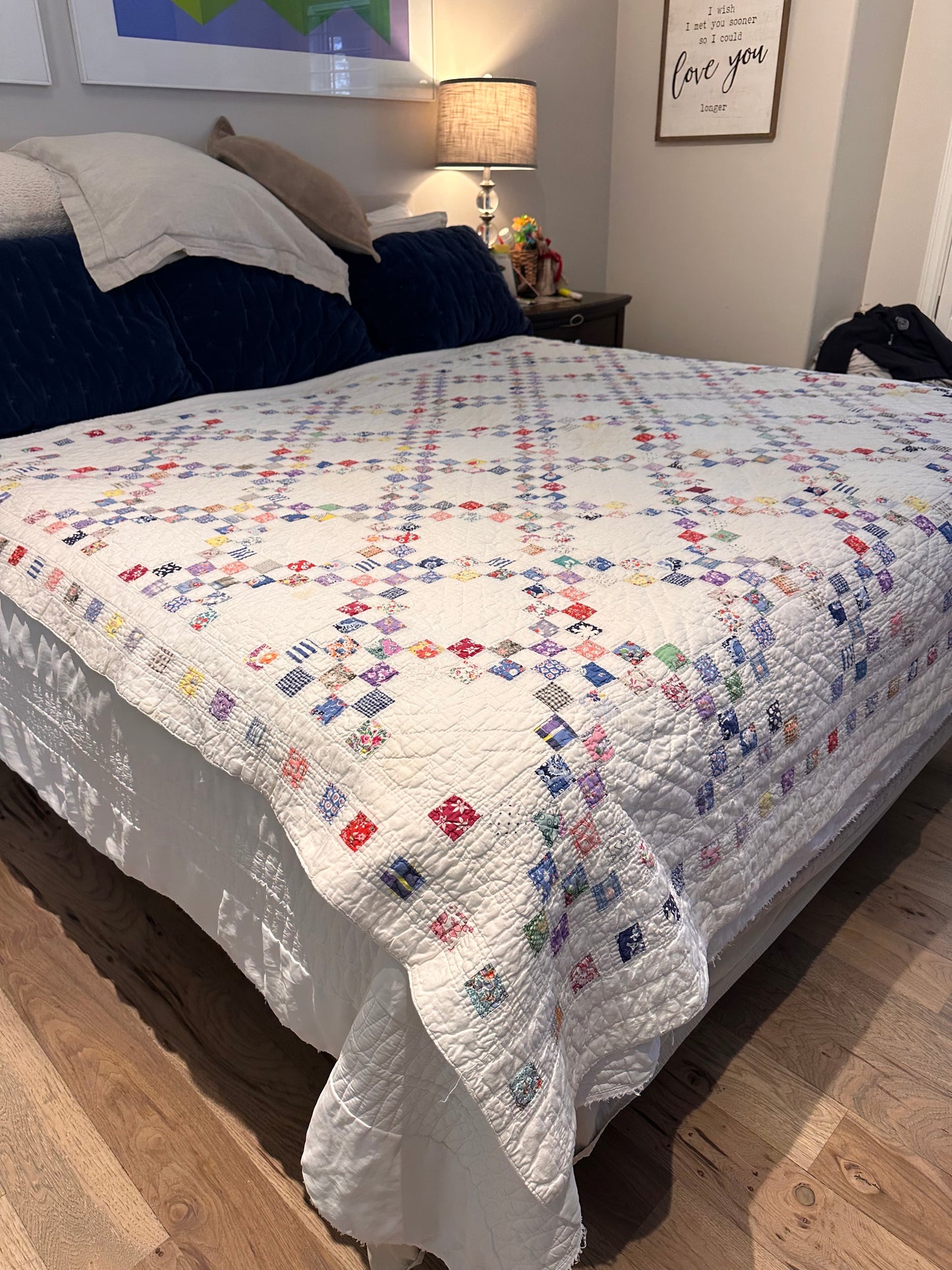 Antique Irish Double Chain Quilt