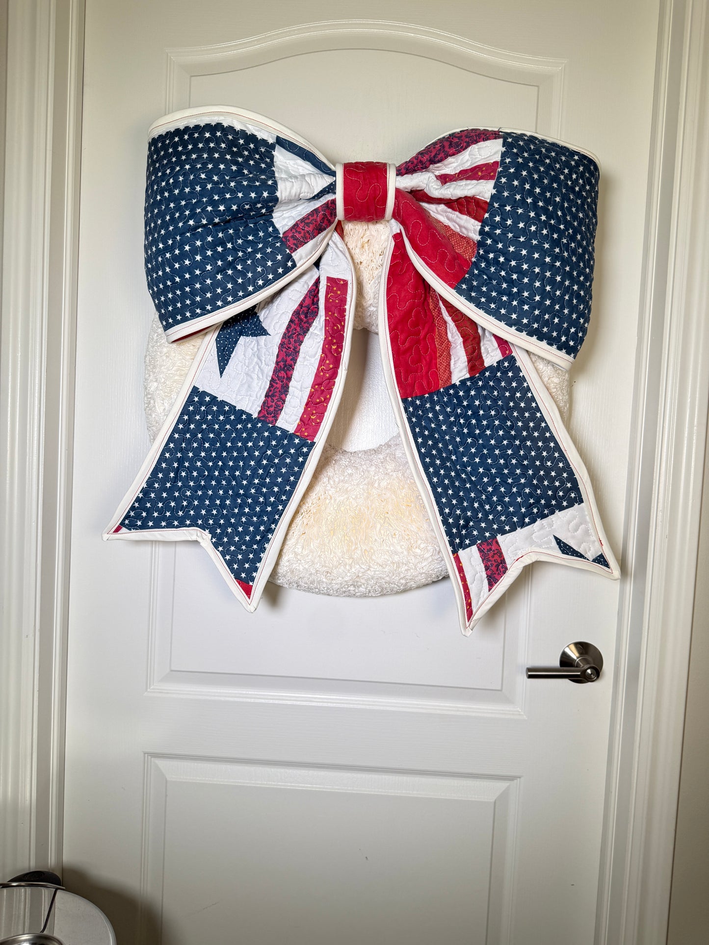 American Print Floppy Quilt Bow