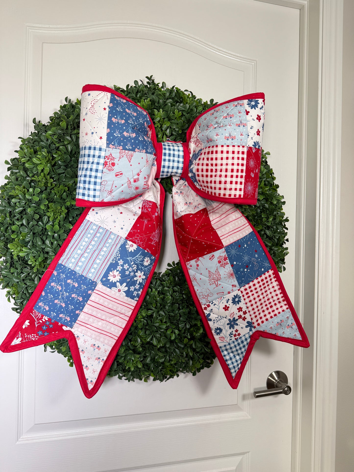American Picnic Quilted Bow