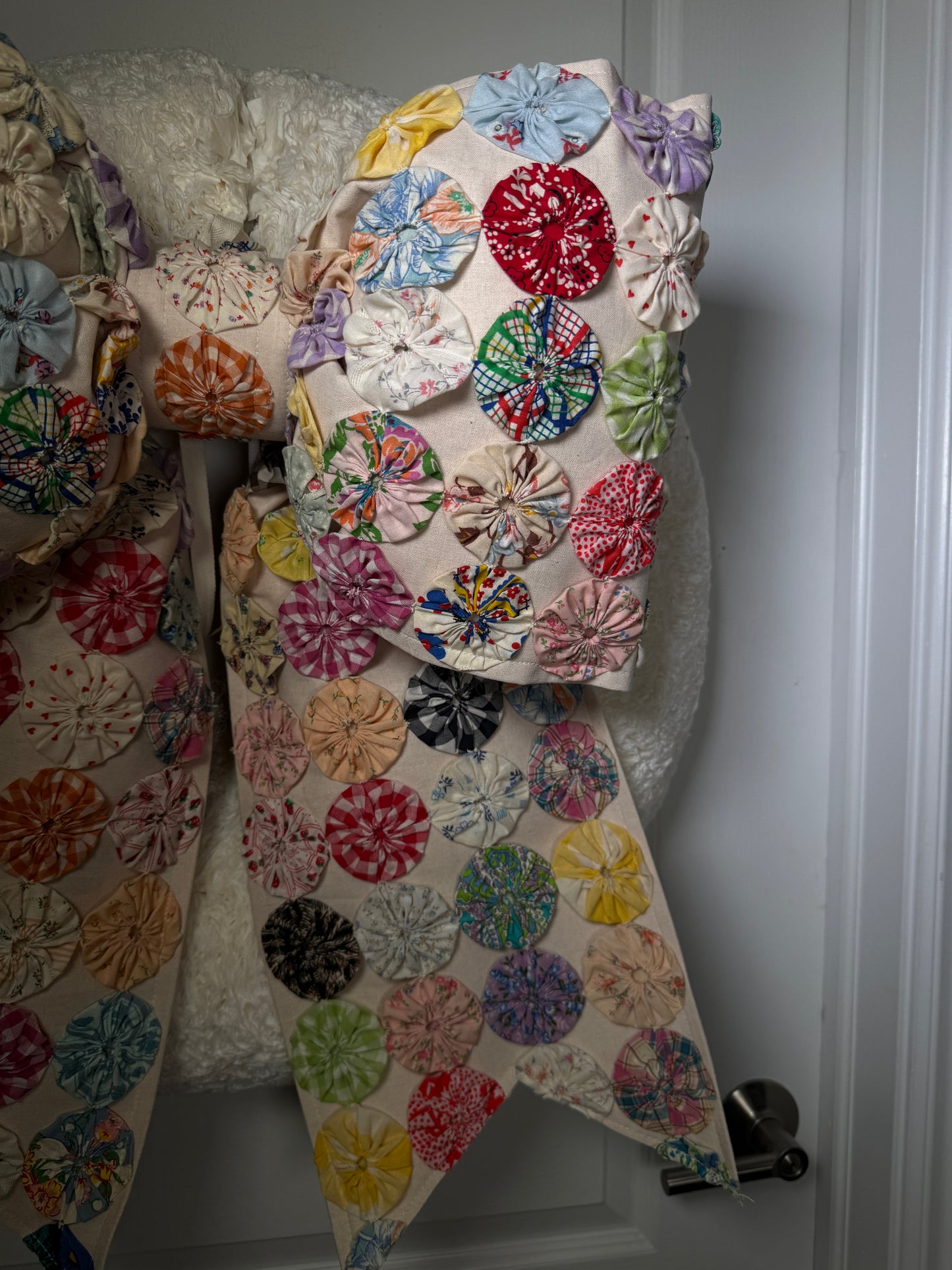 Vintage Yo-Yo Quilted Bow