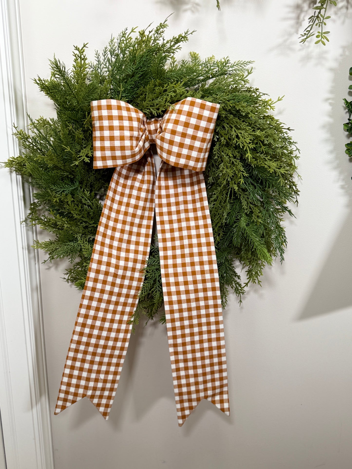 Toffee Windowpane Bow