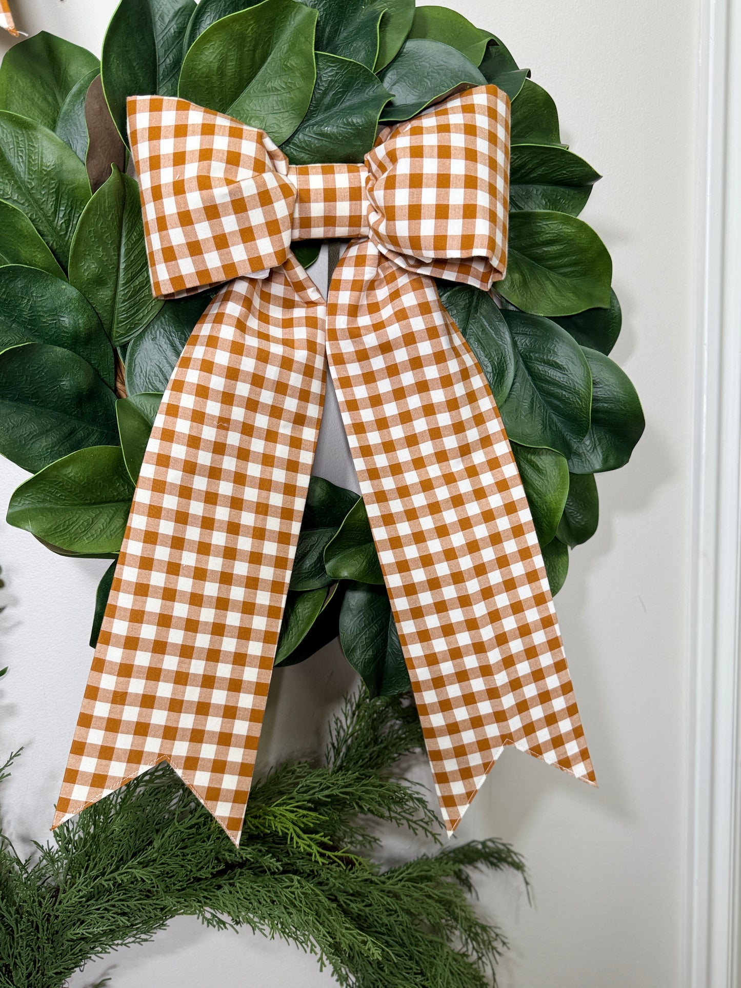 Toffee Windowpane Bow