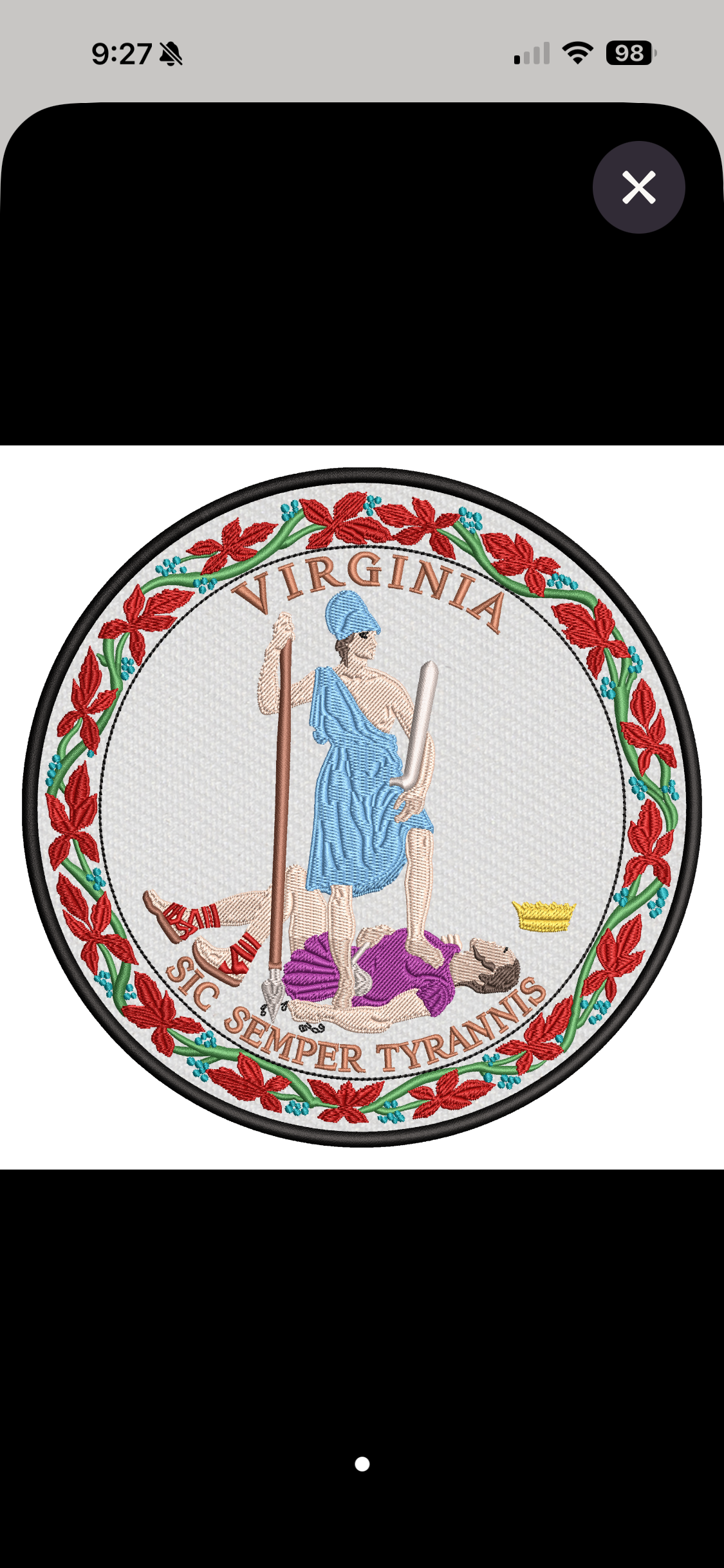 Virginia State Flag Bow | Missionary Farewell Decor | Large Front Door Bow